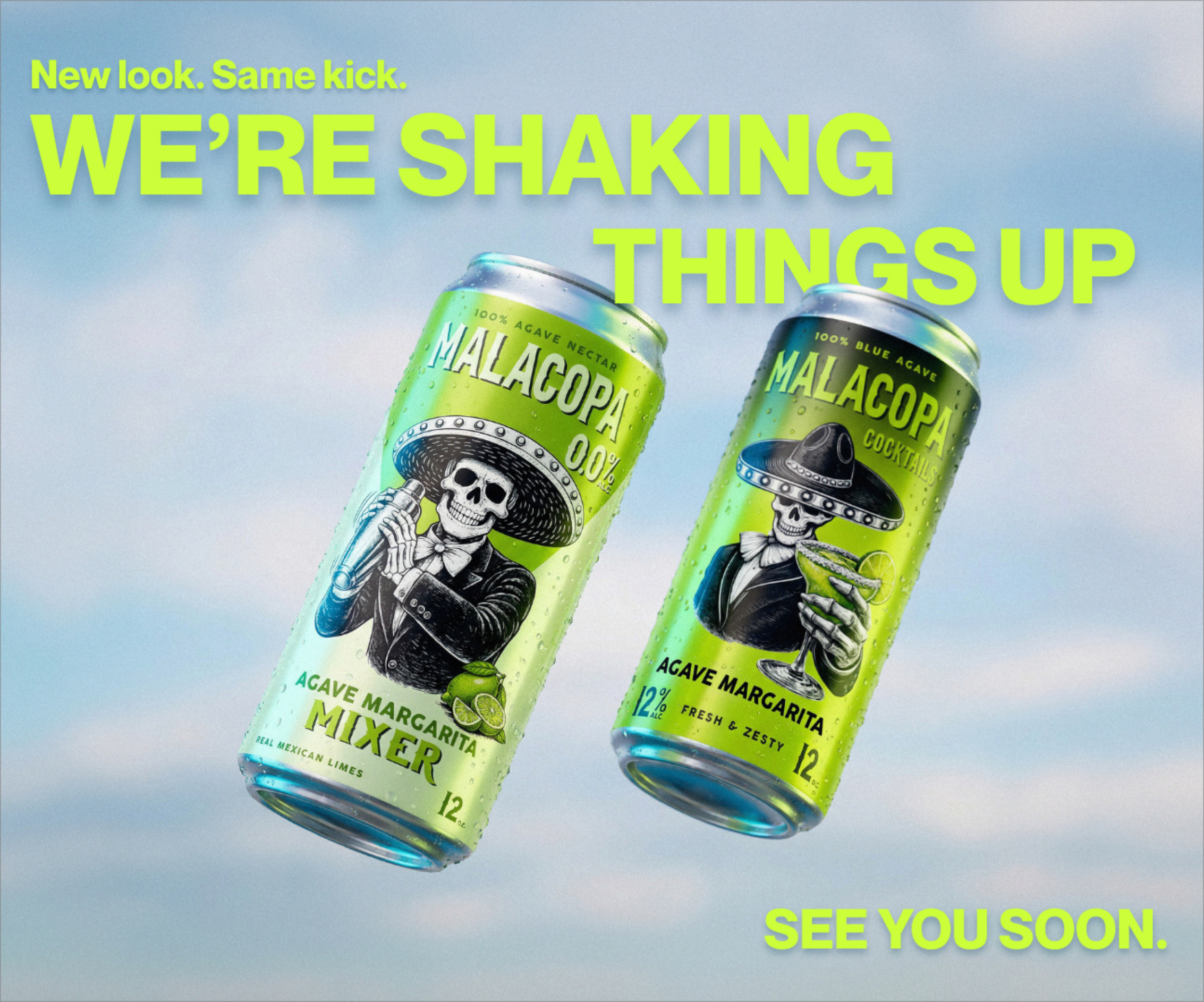 Malacopa Mixers — We're shaking things up. See you soon.